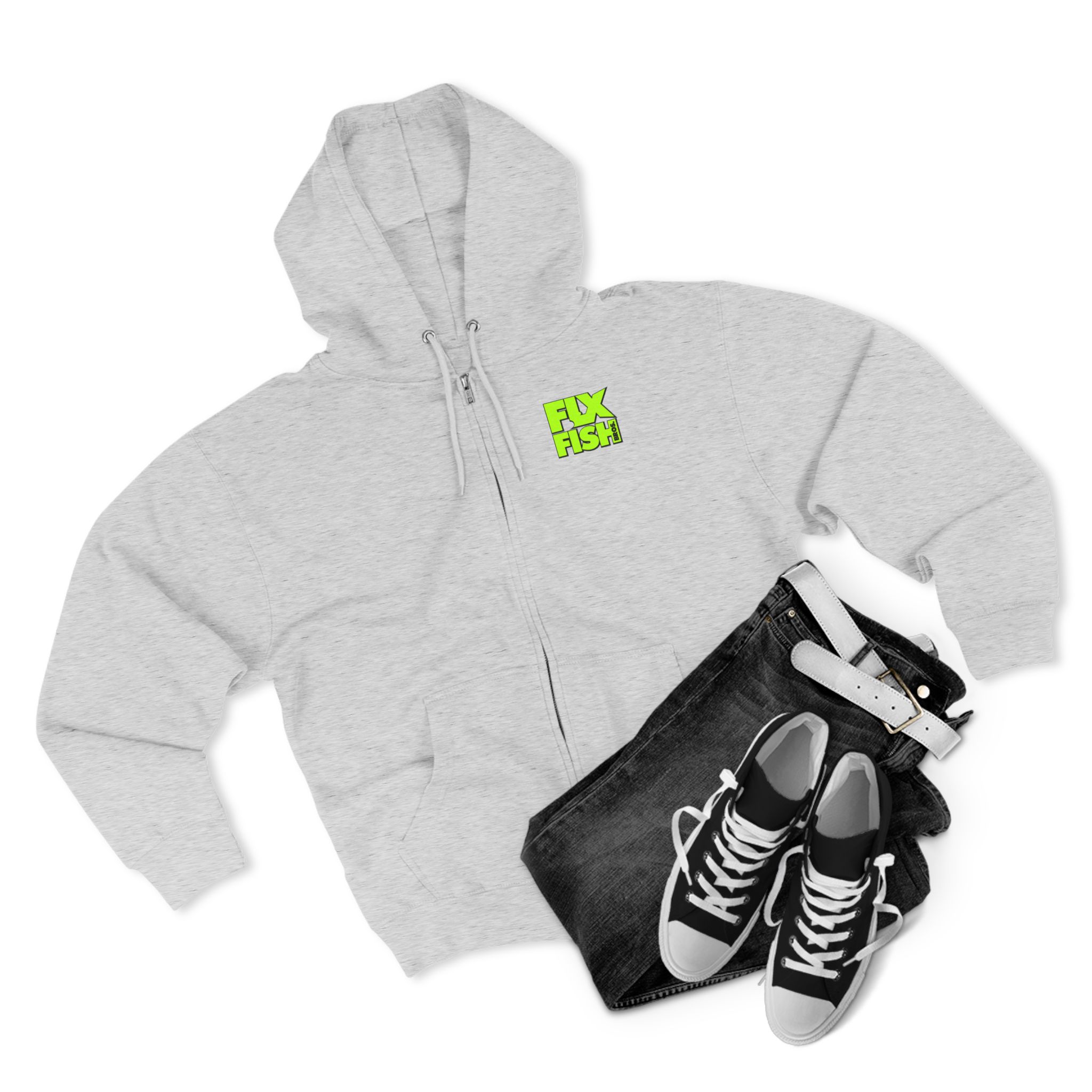FLX Fish Bros. Unisex Zip Hoodie - Image 7