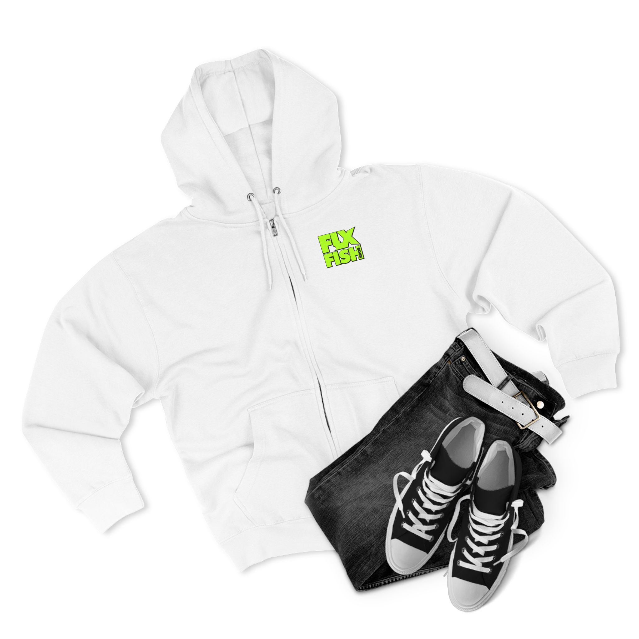 FLX Fish Bros. Unisex Zip Hoodie - Image 4